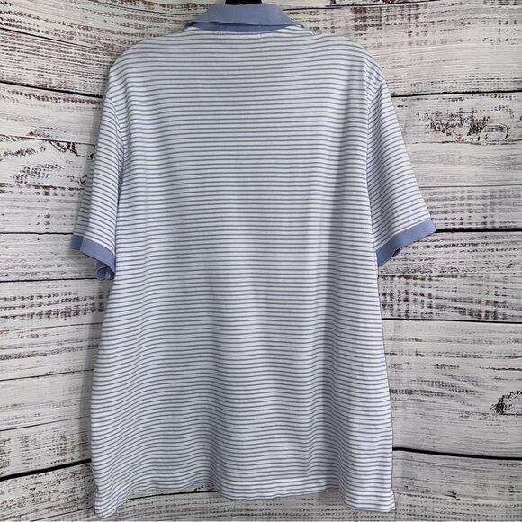 Vineyard vines by shep & lan Polo Mens size large striped Cotton Golf Rugby - Picture 4 of 11